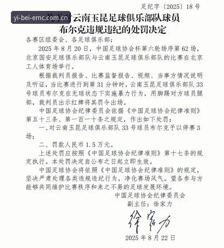 易倍体育EMC最新版本攻略 中国足协第三批禁足名单详解——65人处罚背后的行业警示
